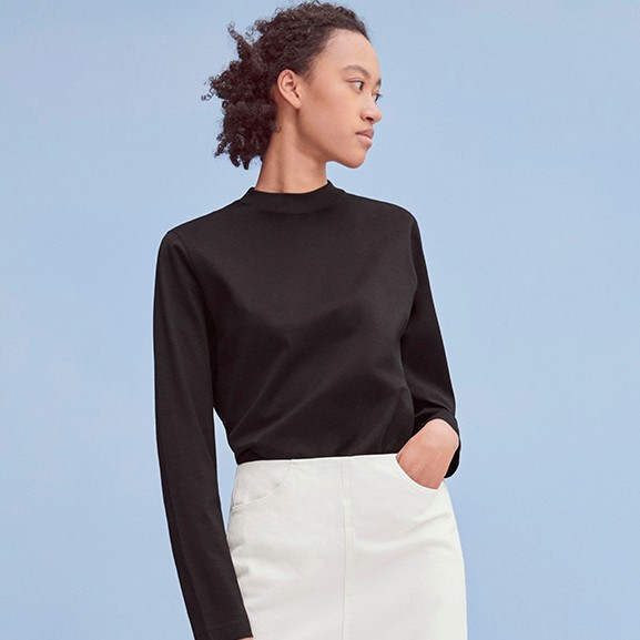 uniqlo优衣库430869女士高领t恤长袖