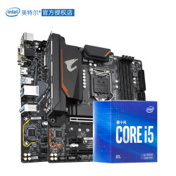 英特尔 酷睿i5 10400F盒装+技嘉B460M H 板U套装