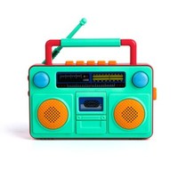KIDNOAM 儿童萌趣复古收音机玩具 颜色随机
