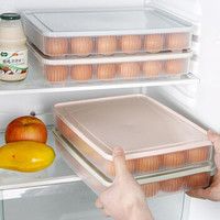 移动端：厨房24格鸡蛋盒冰箱保鲜盒便携收纳盒蛋托蛋格