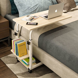电脑桌懒人床边桌家用书桌宿舍床上桌可移动升降