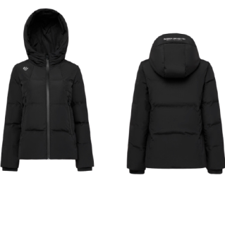 商品bosideng波司登女士灰鸭绒短款连帽拉链羽绒服b90142304黑色180