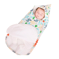 misslele 米乐鱼 旅途系列 婴儿薄夹棉抱被 松叶 59cm