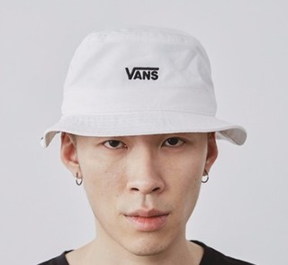 VANS 范斯 REORIENT BUCKET HAT 中性渔夫帽 VN0A4RB1WHT 白色