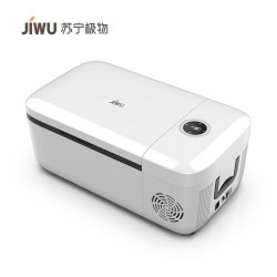 苏宁极物车载冰箱12L车家两用压缩机制冷12V24V冷藏冷冻控温小冰箱