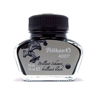 Pelikan 百利金 4001 非碳素钢笔墨水 30ml 亮黑