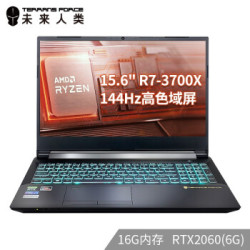 TERRANS FORCE 未来人类 15.6英寸游戏本(R7-3700X、16GB、1TB、RTX2060、144Hz)