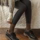  暖爱季、超值黑五：FIRSTMIX 女士棉质竖条加绒连袜裤 200g　