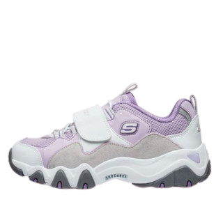 SKECHERS 斯凯奇 D'LITES系列 女童熊猫休闲运动鞋 996458L 薰衣草色 37