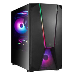 银欣(SilverStone)法拉V1M MATX钢化玻璃侧透小机箱(支持240水冷/高端显卡/标配ARGB风扇)