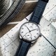 IWC 万国 葡萄牙系列 40蓝色鳄鱼皮表带自动腕表