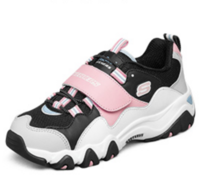 SKECHERS 斯凯奇 D'LITES系列 女童熊猫休闲运动鞋 996458L 黑色/白色/粉红色 36