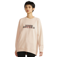 UNIQLO 优衣库 WOMEN IN MOVIES系列女士纯棉宽松长袖卫衣424820 浅米色M