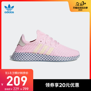 阿迪达斯官网 三叶草 DEERUPT RUNNER W女子经典运动鞋CG6091