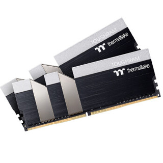 Tt（Thermaltake）ToughRam DDR4 3200 16GB(8Gx2)套装 黑色 台式机电脑内存（ 铝合金散热片/软件监控测温）