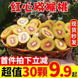 红心猕猴桃新鲜水果应季整箱包邮（9.9元/件）