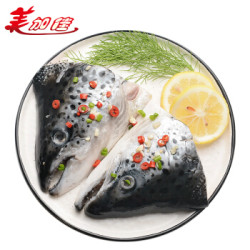美加佳 冷冻香辣蒸三文鱼头 480g 袋装 *8件