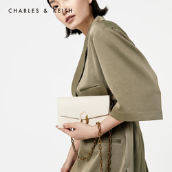 CHARLES＆KEITH CK6-10770430女士拼接扣饰单肩包