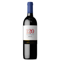 智利 圣丽塔120系列美乐/梅洛干红葡萄酒750ml 单瓶装 *2件