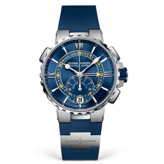 ULYSSE NARDIN 雅典 Marine Regatta 44 MM 航海系列帆船赛计时码表 1553-155-3/43