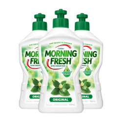 MORNING FRESH超浓缩洗洁精洗碗液型400ML*3 *7件