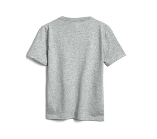 Gap 盖璞 男童纯棉短袖T恤 573679 浅灰色 110cm(XS)