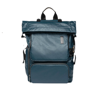 Samsonite 新秀丽  男士纯色拉链双肩包GS4-001 孔雀蓝