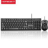 希讯（HOPECENT）MK-101有线键鼠套装 办公键盘鼠标套装 USB接口有线套装 *2件