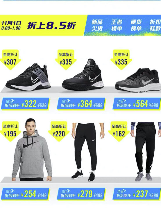 必看活动：抄底好机会！天猫NIKE官网11.11预热开启