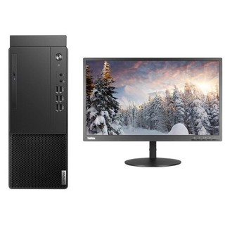 Lenovo 联想 启天 M430 十代酷睿版 23.8英寸 商用台式机 黑色 (酷睿i5-10500、核芯显卡、8GB、256GB SSD+1TB HDD、风冷)