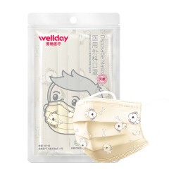 WELLDAY 维德医疗 一次性儿童医用灭菌口罩 10片 *2件