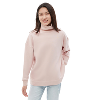 Gap 盖璞 碳素软磨系列女士简约纯色高领长袖卫衣000591859 粉色XS