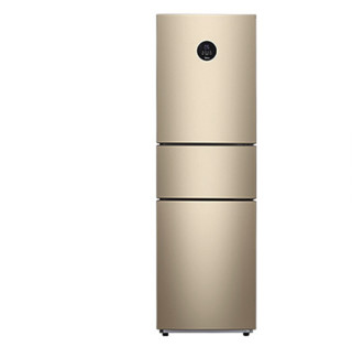 Midea 美的 231升变频一级能效三门家用电冰箱风冷无霜小冰箱BCD-231WTPZM(E)中门宽幅变温智能家电
