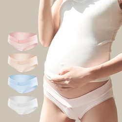 4条装孕妇内裤纯棉托腹低腰初期孕中期孕晚期短裤产妇女三角裤头