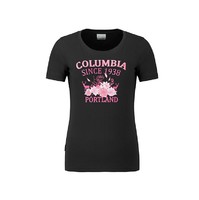 Columbia 哥伦比亚 女士运动T恤 PL2797 黑色 S