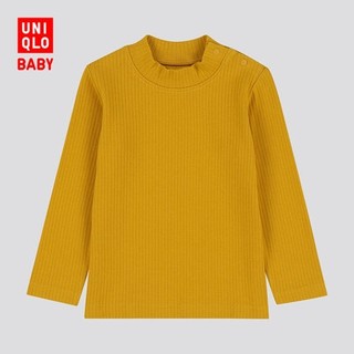 UNIQLO 优衣库 418746 婴儿罗纹高领T恤长袖