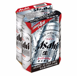  ASAHI/朝日啤酒 超爽系列 500ml*4罐 *4件