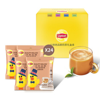 立顿Lipton 奶茶 英式金装礼%进口奶源 早餐冲调饮品 24包 504g *6件