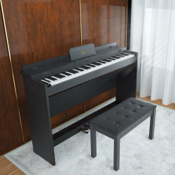 mosen莫森ms103p智能电钢琴木纹黑黑色