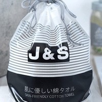 j&s 一次性卷筒式纯棉洗脸巾 20*20cm*3卷装