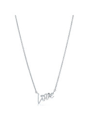 蒂芙尼（Tiffany & Co.)26401402字母LOVE吊坠925银项链锁骨链