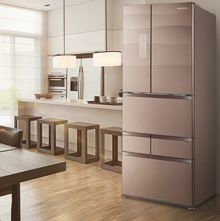 商品midea 美的 凡帝罗系列 bcd-603wgpv 变频六门冰箱 520l 格调咖