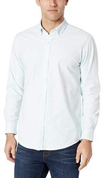 Amazon Essentials 男士常规款长袖条纹牛津衬衫