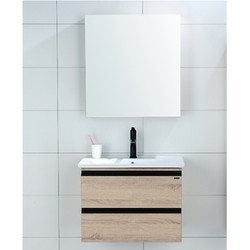 ARROW 箭牌卫浴 AEC6G3236 现代轻奢实木浴室柜组合 60cm