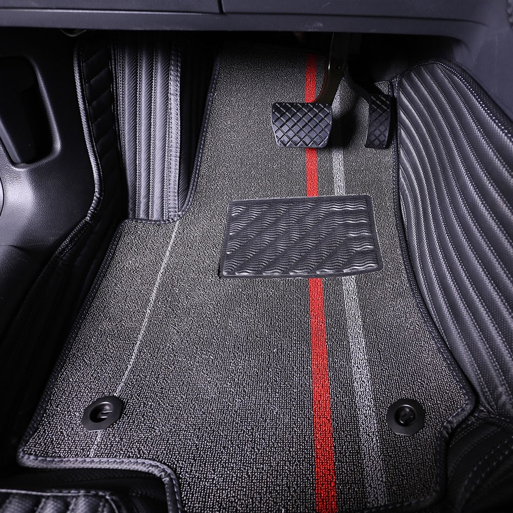 雅鞍yajd001全包围汽车双层丝圈脚垫五座