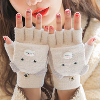 艾莱客  冬季加绒加厚保暖手套