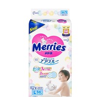 88VIP：Merries 妙而舒 婴儿纸尿裤 L54片*3包