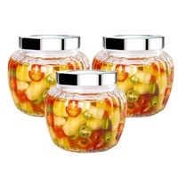 玻璃瓶密封罐带盖家用泡菜坛子咸菜罐加厚腌菜罐子食品杂粮储物罐