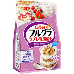 Calbee (卡乐比) 水果麦片 乳酸菌风味 600g/袋  *3件