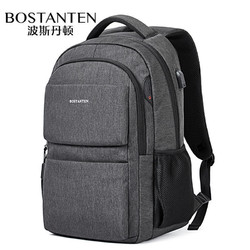 波斯丹顿双肩包男休闲商务笔记本电脑15.6英寸包男书包双肩背包